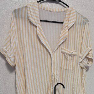 Stars Above XL Yellow Striped Sleep Set